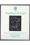 Tchad známky Mi Blok 24 - OH 1972 - Zelenomodrý nápis