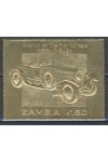 Zambia známky Mi 100 let Automobilu - 22K Gold - Hispano Suiza