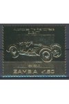 Zambia známky Mi 100 let Automobilu - 22K Gold - Bugatti