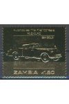 Zambia známky Mi 100 let Automobilu - 22K Gold - Packard