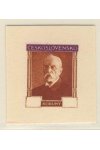 ČSR I známky - Nepřijaté návrhy - Dopisnice  - Masaryk - Dvoubarevný