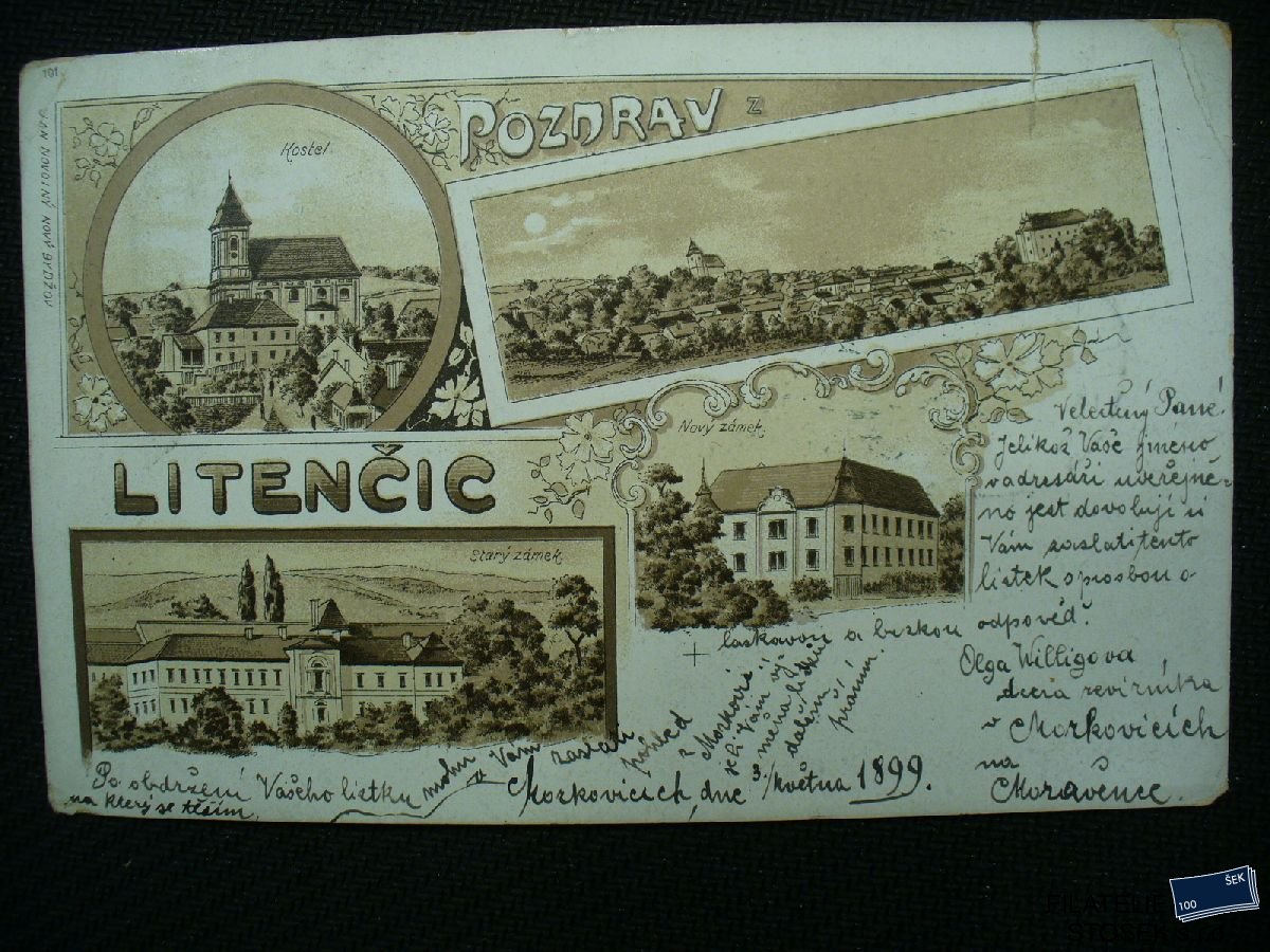 Pohlednice - Litenčice