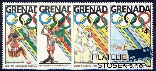 Grenada Mi 1961,3,5,8+Bl.217