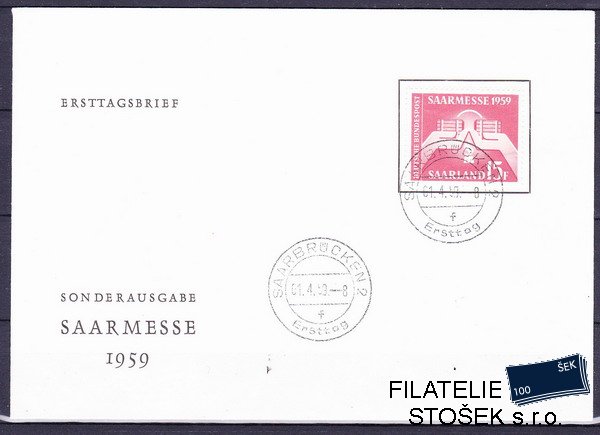 Sársko známky Mi 447 FDC