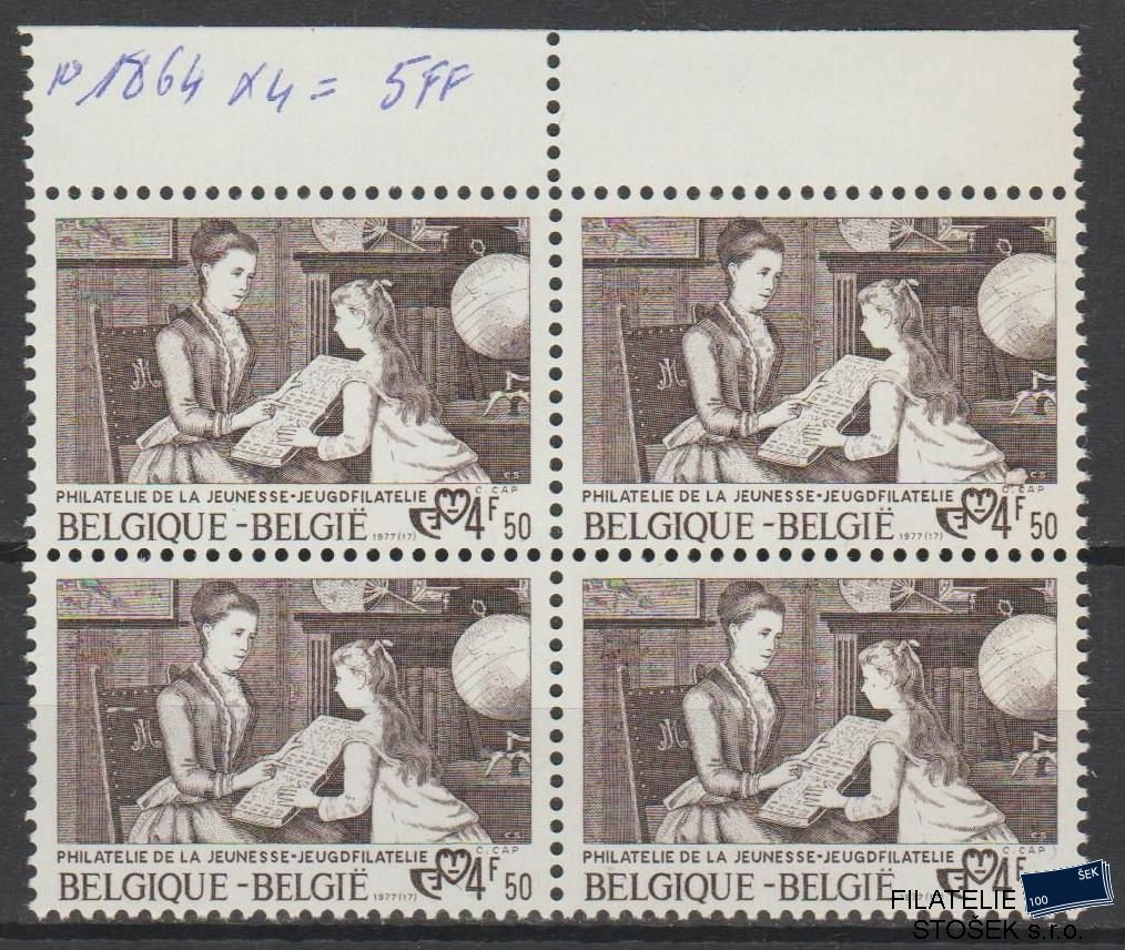 Belgie známky Mi 1921 4 BloK