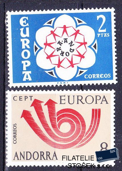 Andora šp. známky Mi 0084-5