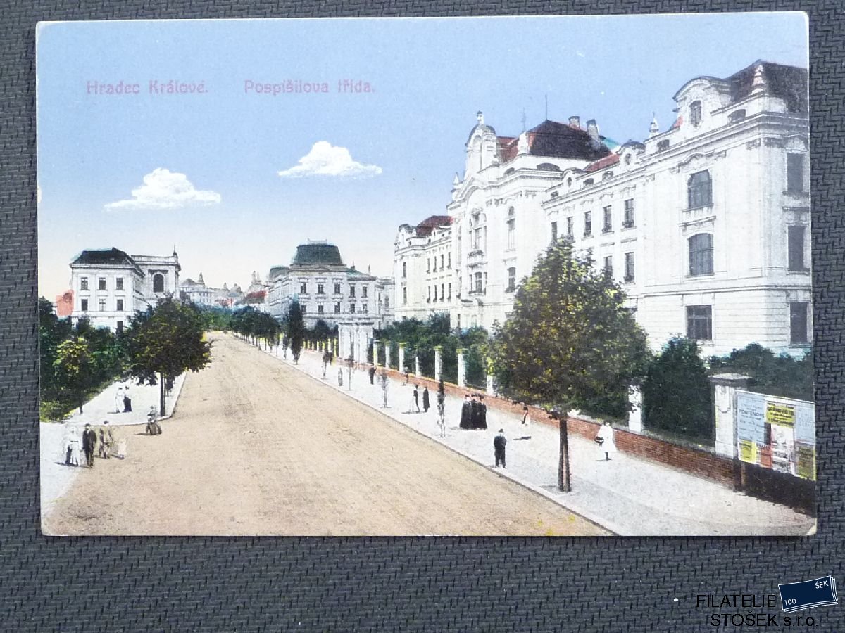 Pohlednice - Hradec Králové - Pospíšilova třída