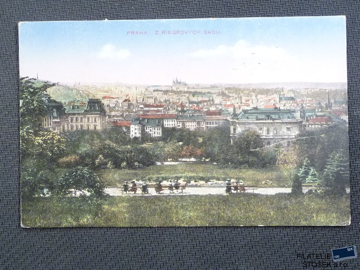 Pohlednice - Praha - Riegrovy sady