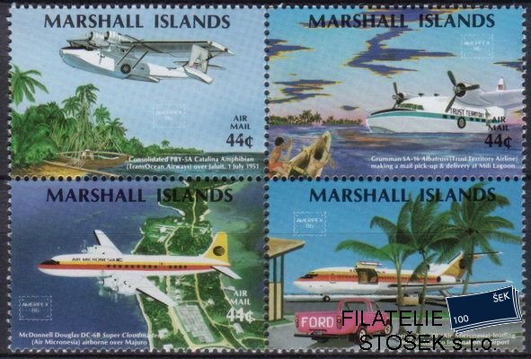 Marshall Isl. Mi 0077-80+Bl.1