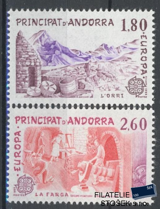 Andora fr. známky Mi 0334-5