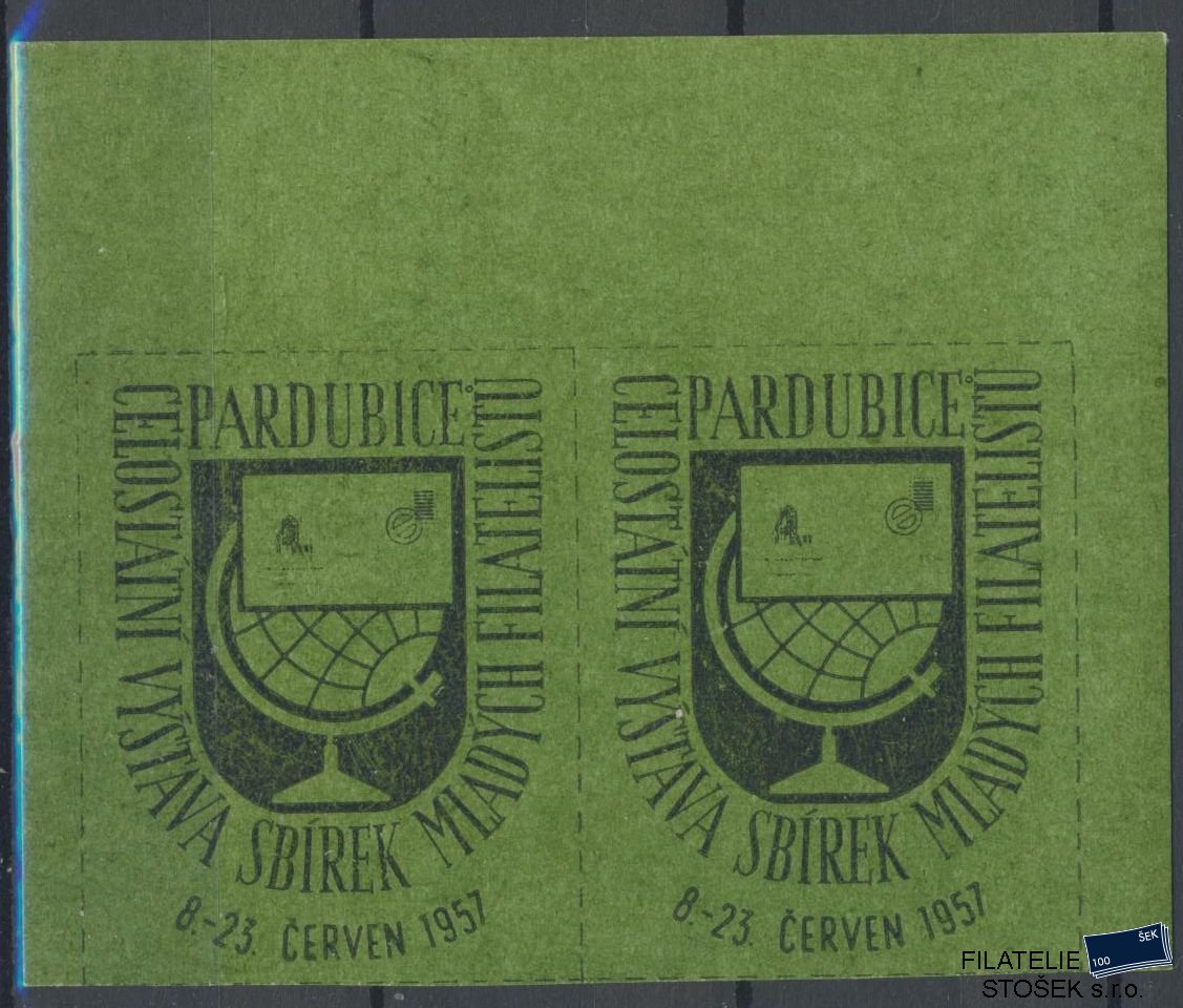 ČSSR zálepky - Pardubice 1957