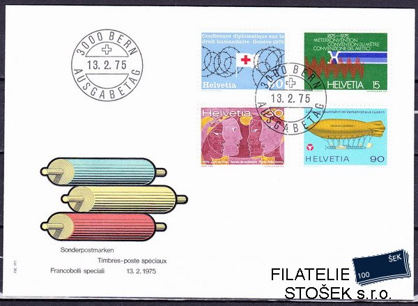 Švýcarsko FDC Mi 1046-9