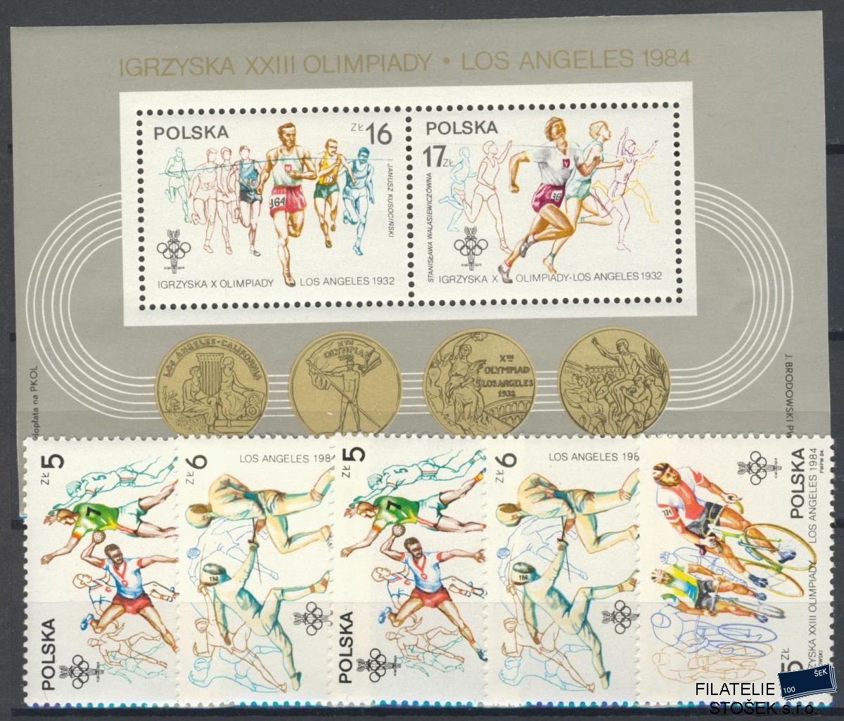 Polsko známky Mi 2913-8+Bl.94