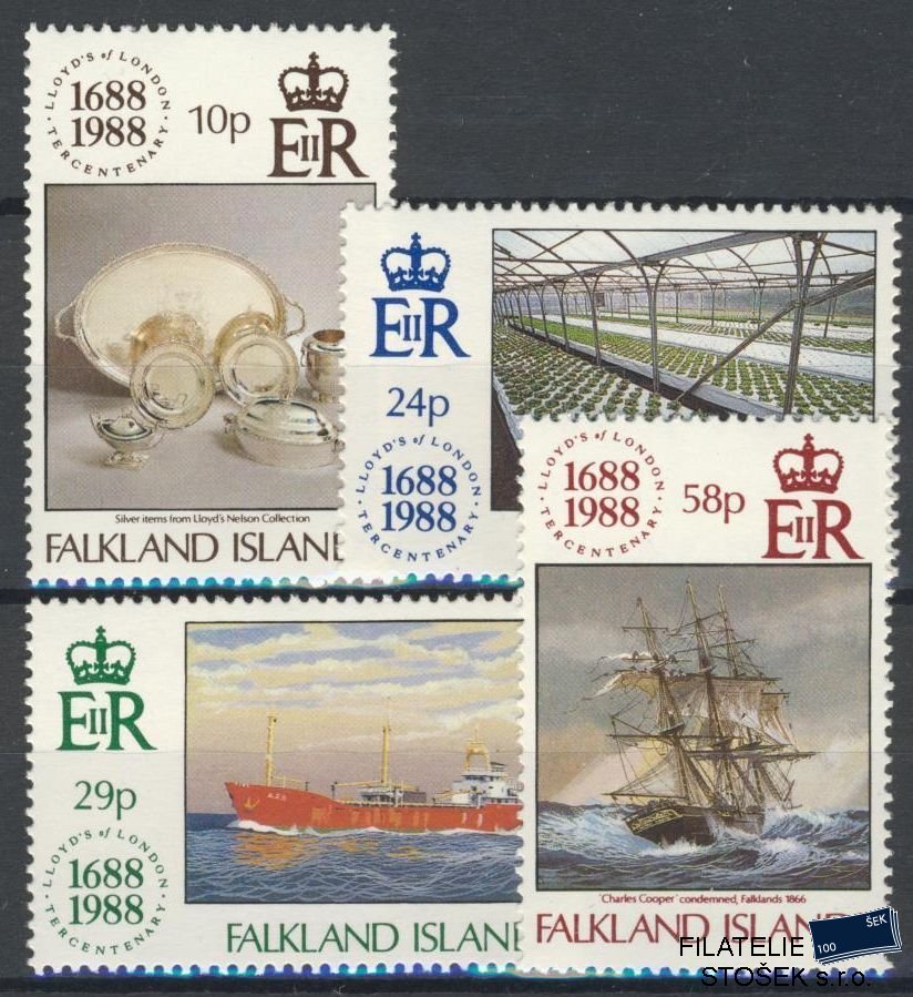 Falkland Islands známky Mi 484-87