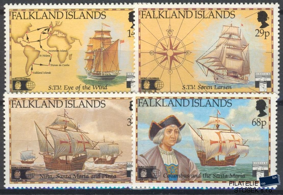 Falkland Islands známky Mi 548-51