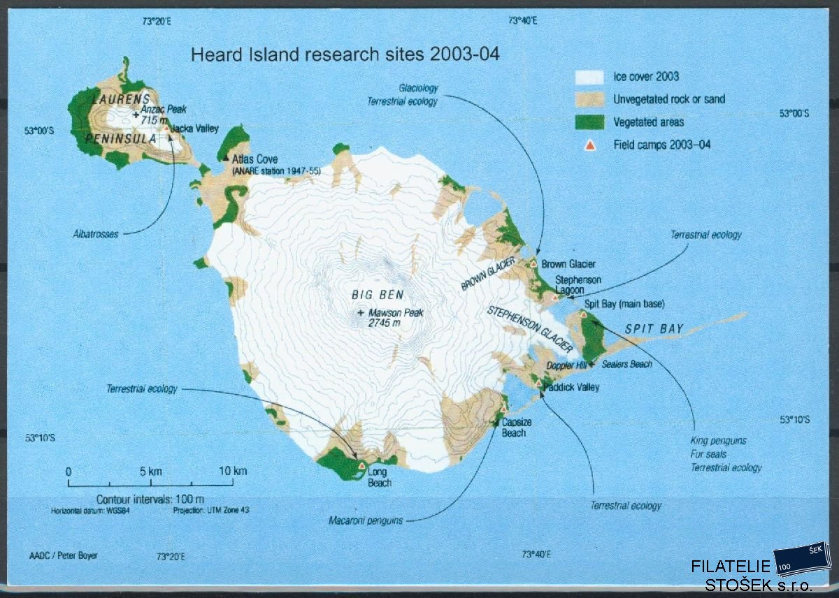 South Georgia známky Mi Karta - Celistvost