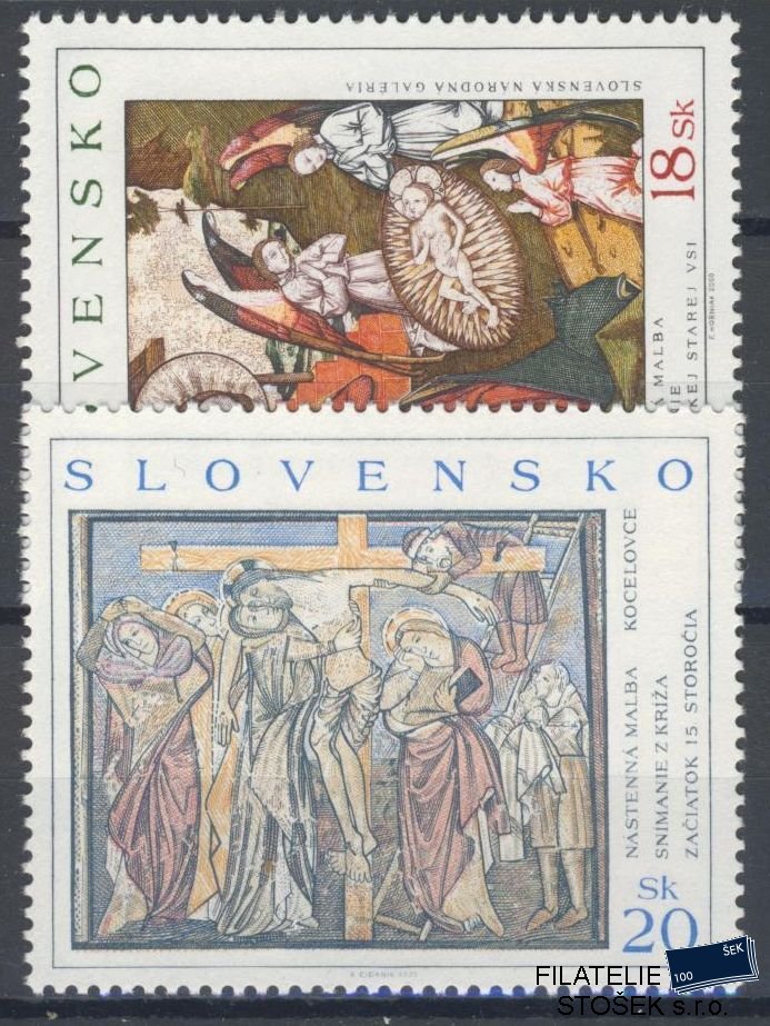 Slovensko známky 221-22