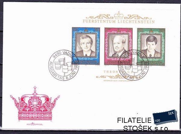 Liechtenstein FDC Mi 942-4 - Bl.13