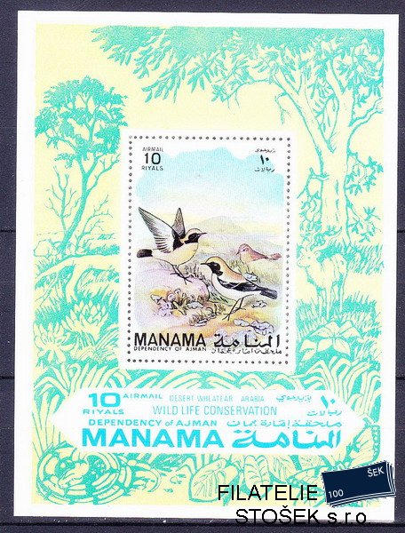 Manama známky Mi 0529 - Bl.106