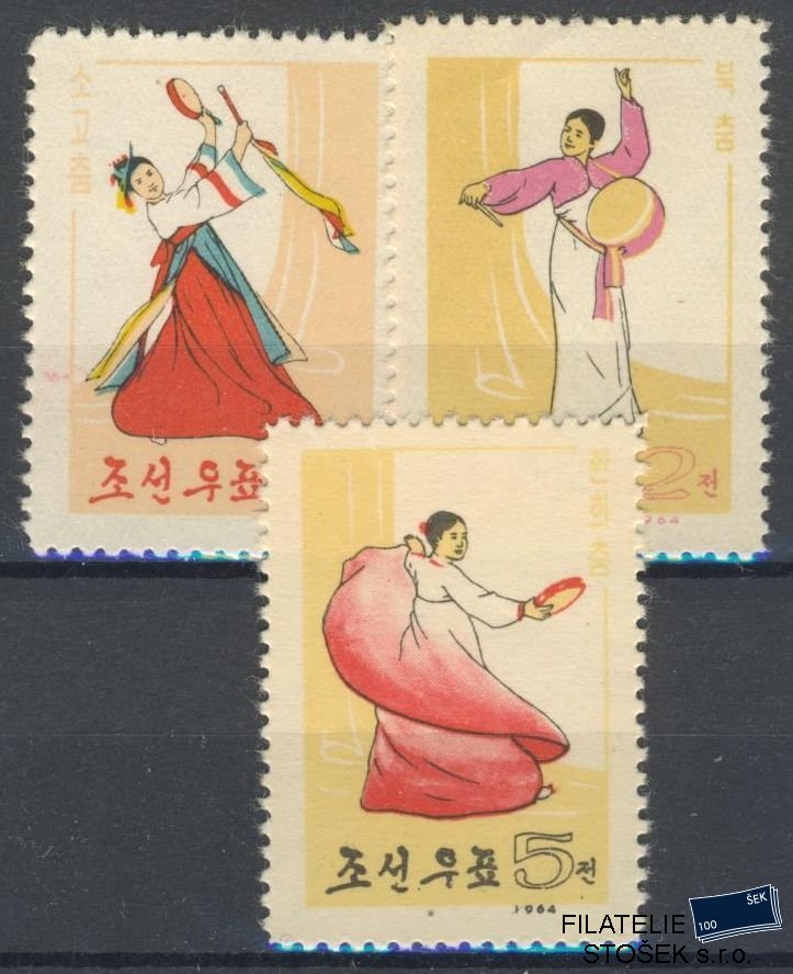 Korea Severní známky Mi 522-24