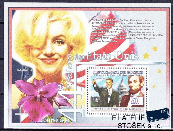 Guinea známky Mi 6646 - Bl.1613 Marylin Monroe