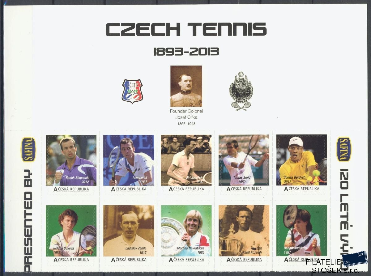 ČR známky Vlastní známky - Tenis 2014