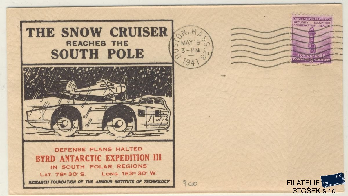 USA celistvosti Mi 497 - Antarktida - Byrd Expedition 1941