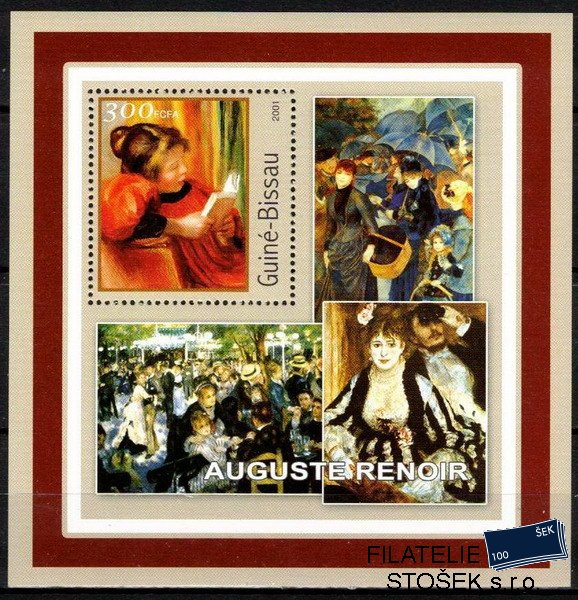 Guinea Bissau známky Mi rok 2001 Auguste Renoir