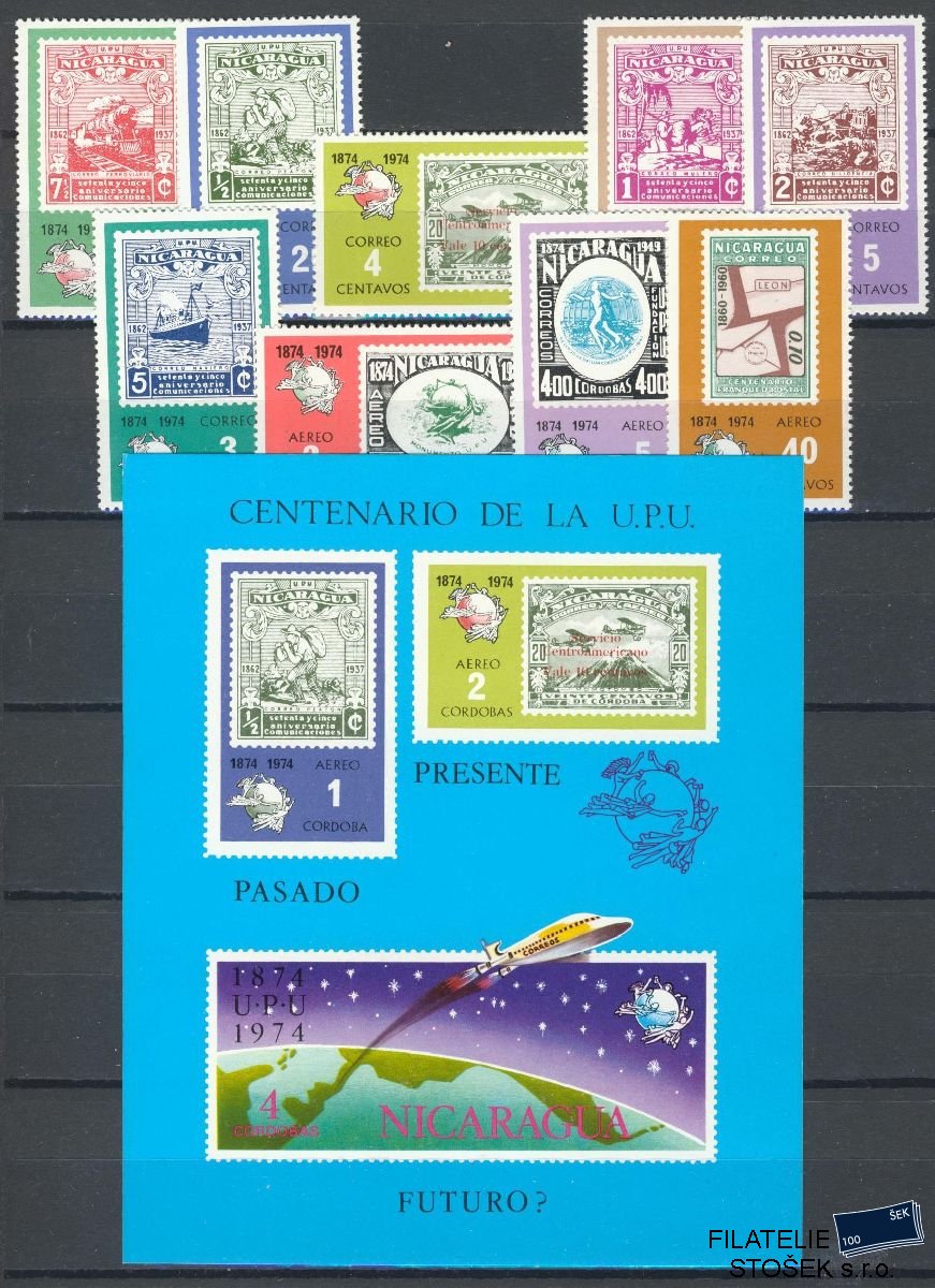 Nicaragua známky Mi 1787-95 + Bl 81