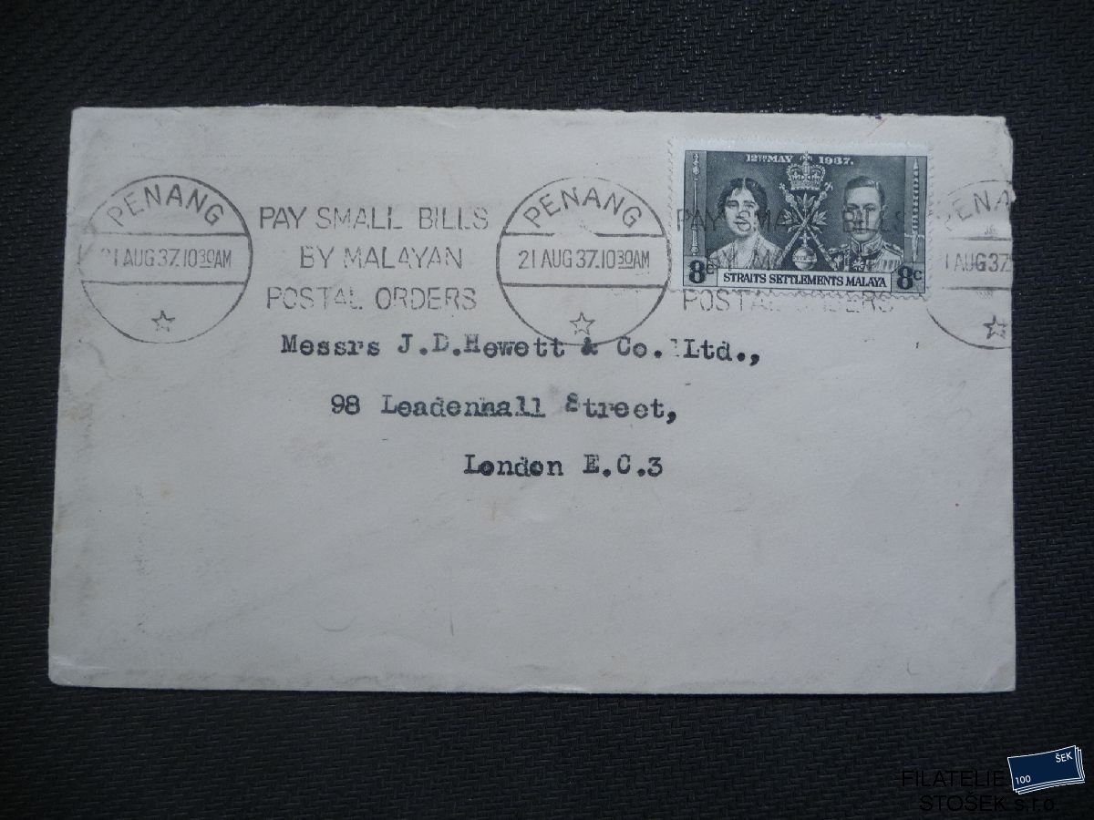 Straits Settlements celistvosti - Penang - London