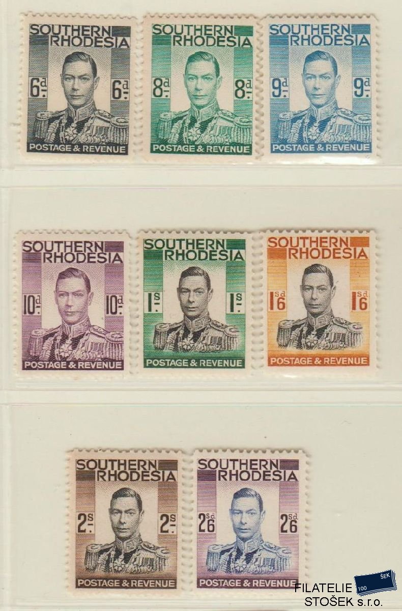 Southern Rhodesia známky Mi 46-53 NK