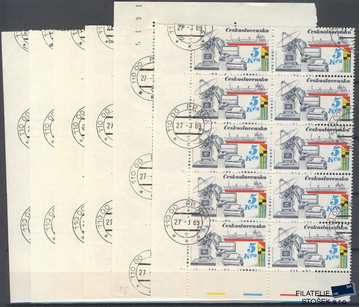 ČSSR známky 2885-90 10 Blok