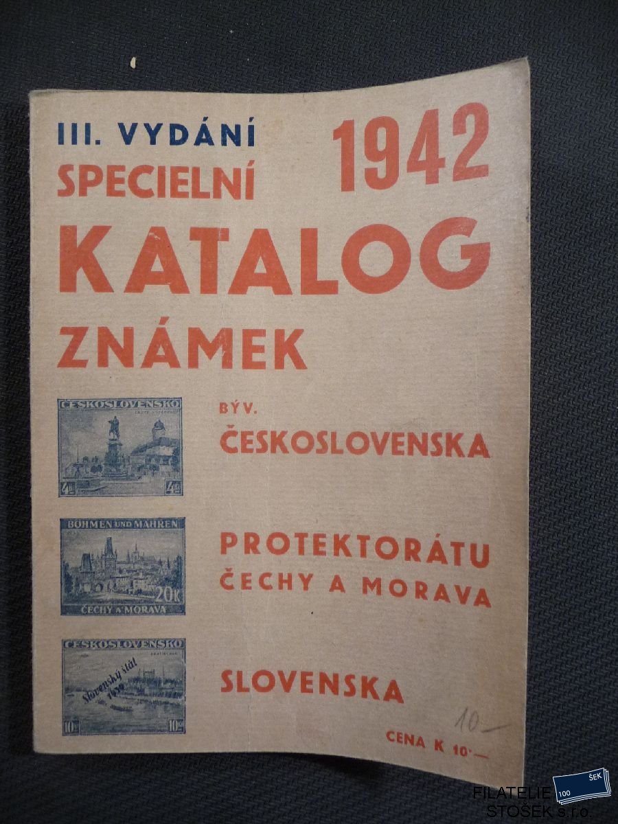 Československo katalog známek - Evžen Ripp 1942