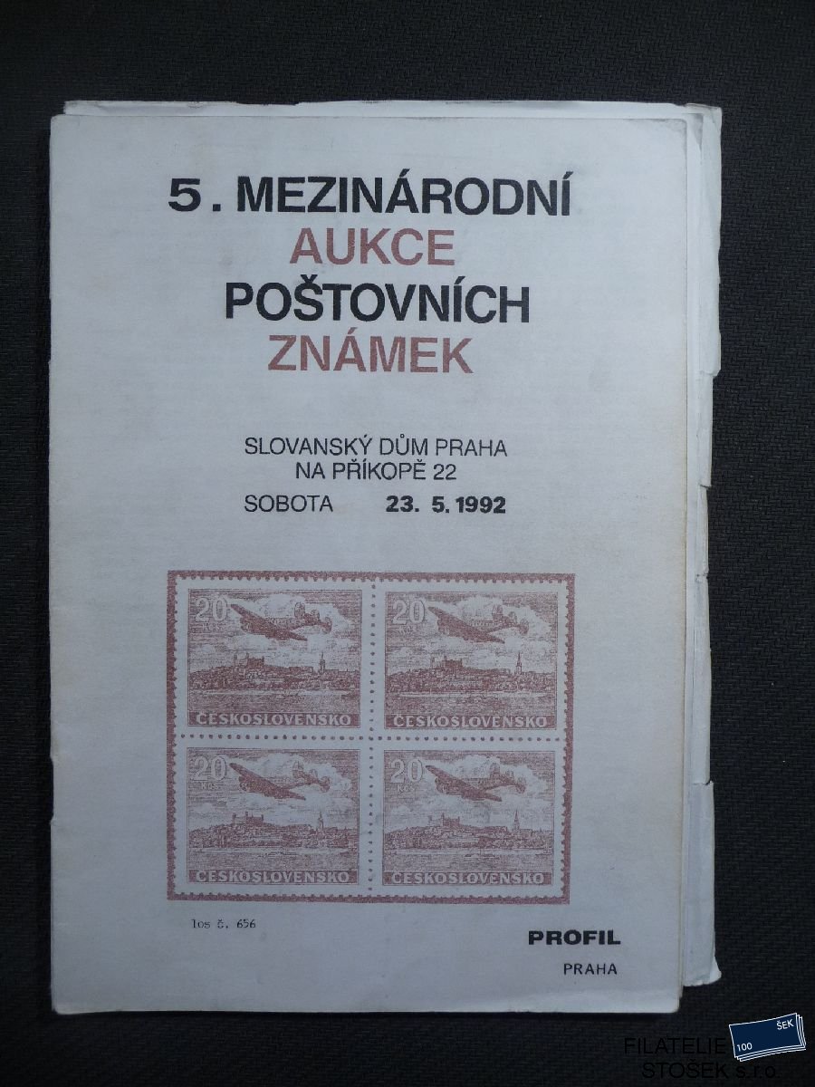 Aukční katalog - Profil - 1992