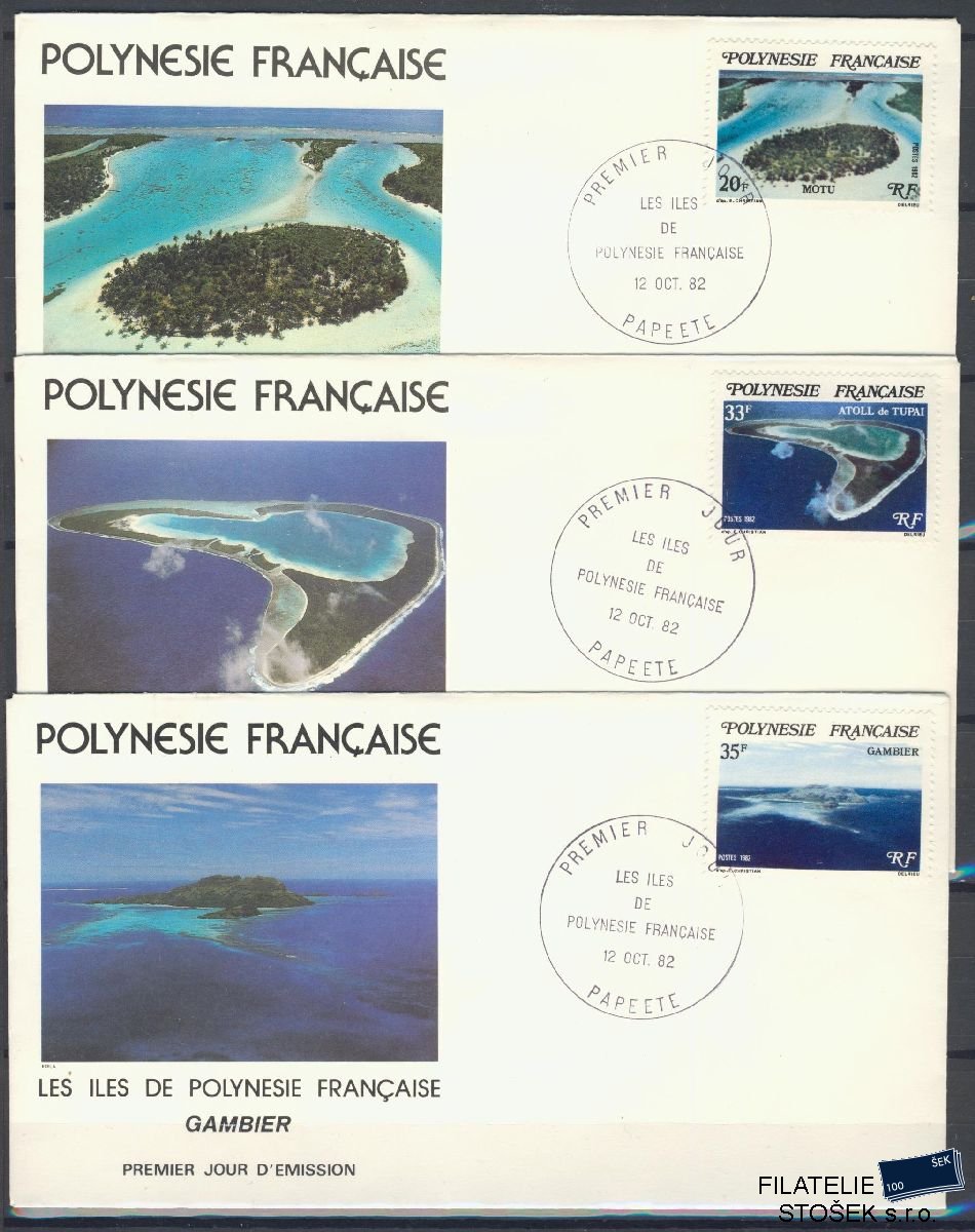 Francouzská Polynesie celistvosti Mi 359-61 FDC