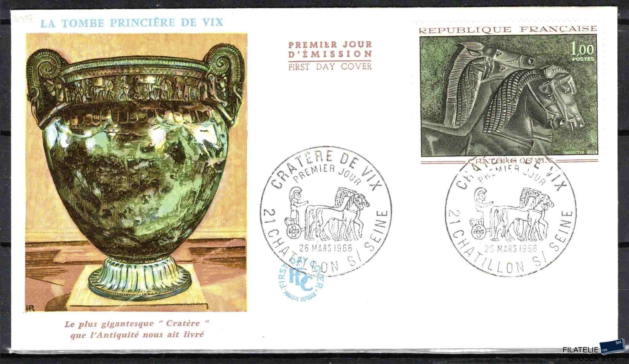 Francie známky Mi 1541 FDC