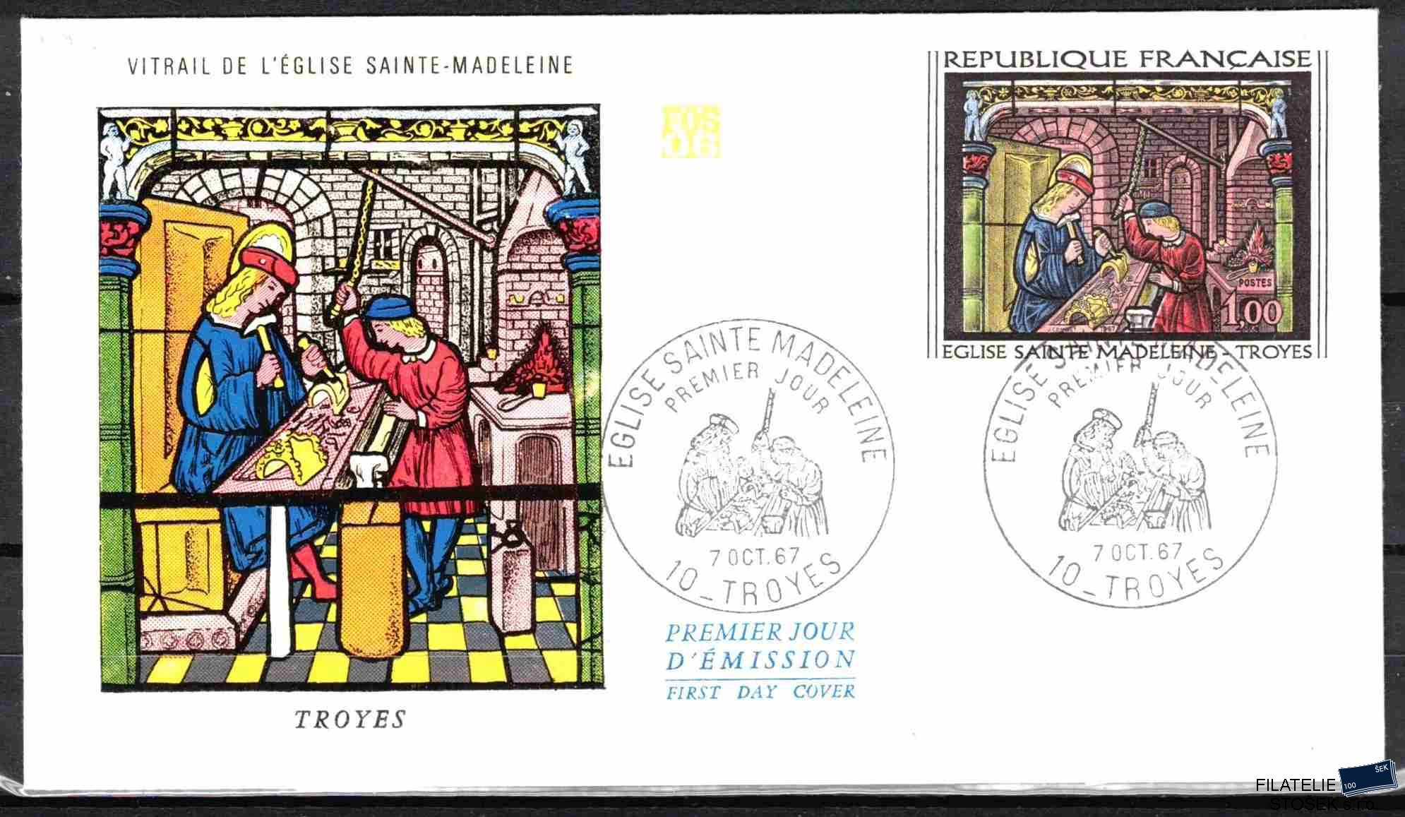 Francie známky Mi 1598 FDC