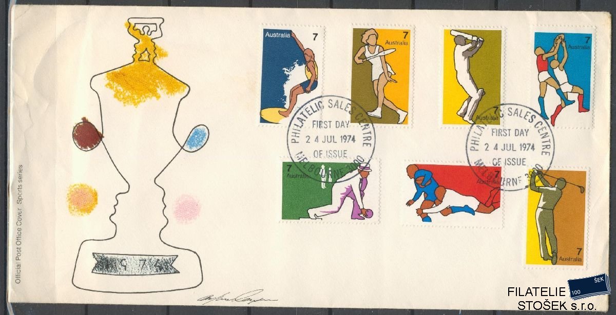 Austrálie známky FDC Mi 550-56 - KVP