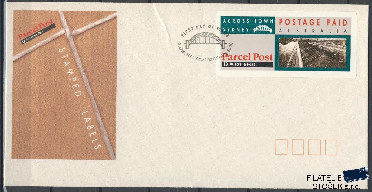 Austrálie známky FDC Mi Parcel Post 1991