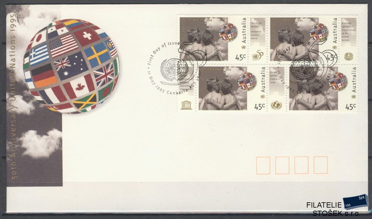 Austrálie známky FDC Mi 1477 8 Blok