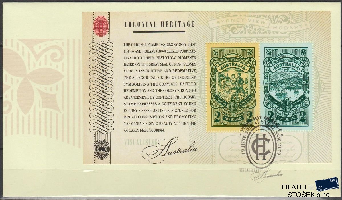 Austrálie známky FDC Mi Blok 146