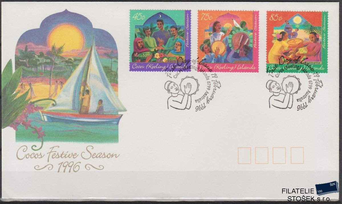 Cocos Islands známky FDC Mi 343-45