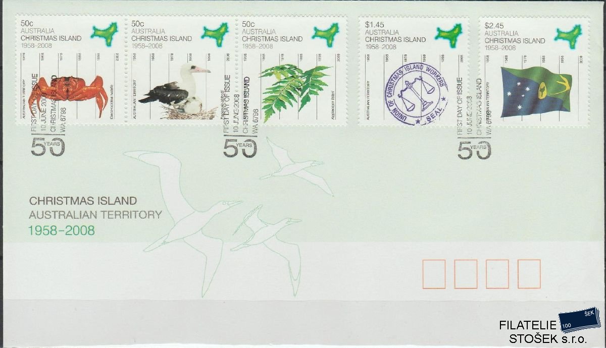 Christmas Islands známky FDC Mi 629-33