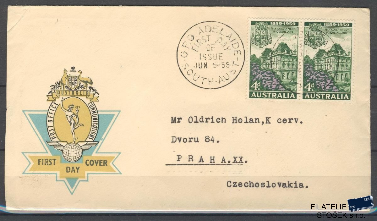 Austrálie známky FDC Mi 303