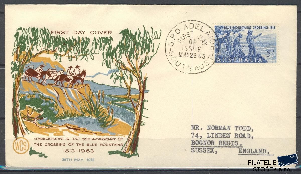 Austrálie známky FDC Mi 327