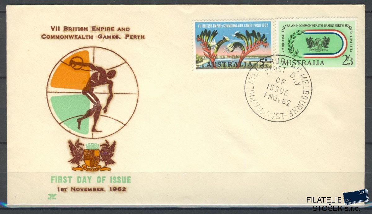 Austrálie známky FDC Mi 321-22