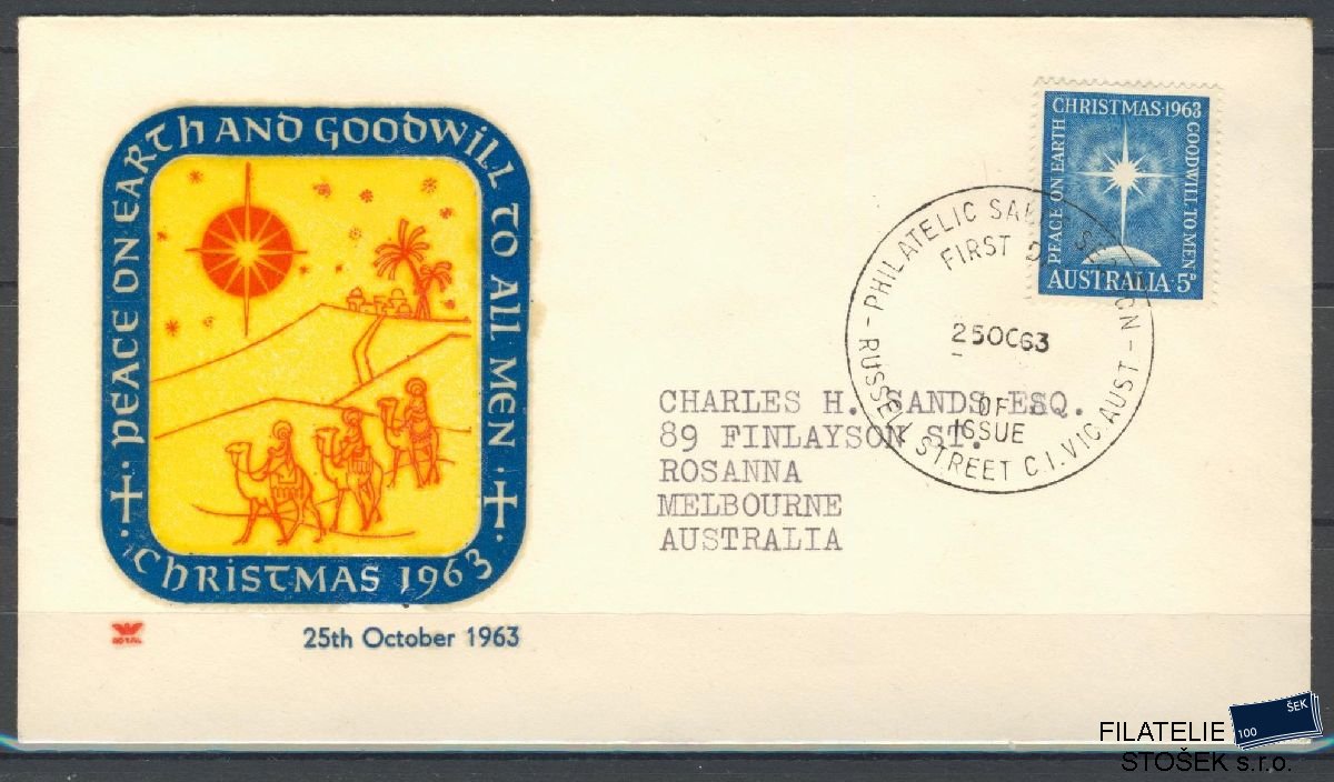 Austrálie známky FDC Mi 337