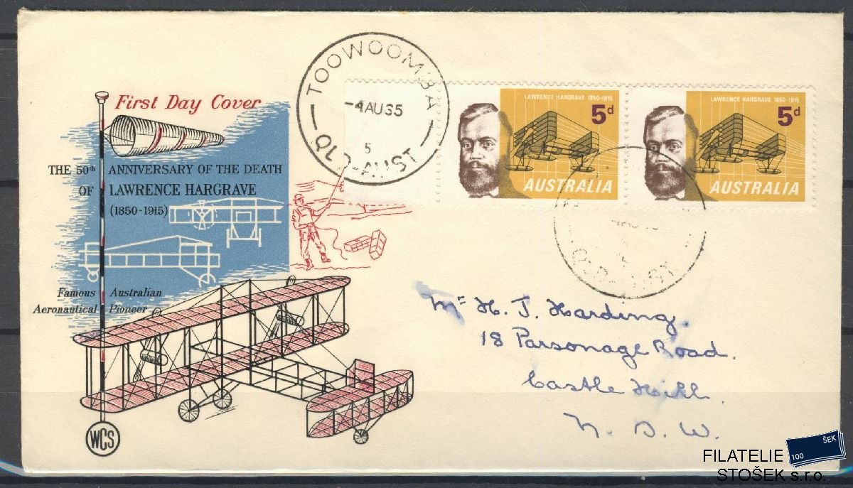 Austrálie známky FDC Mi 355