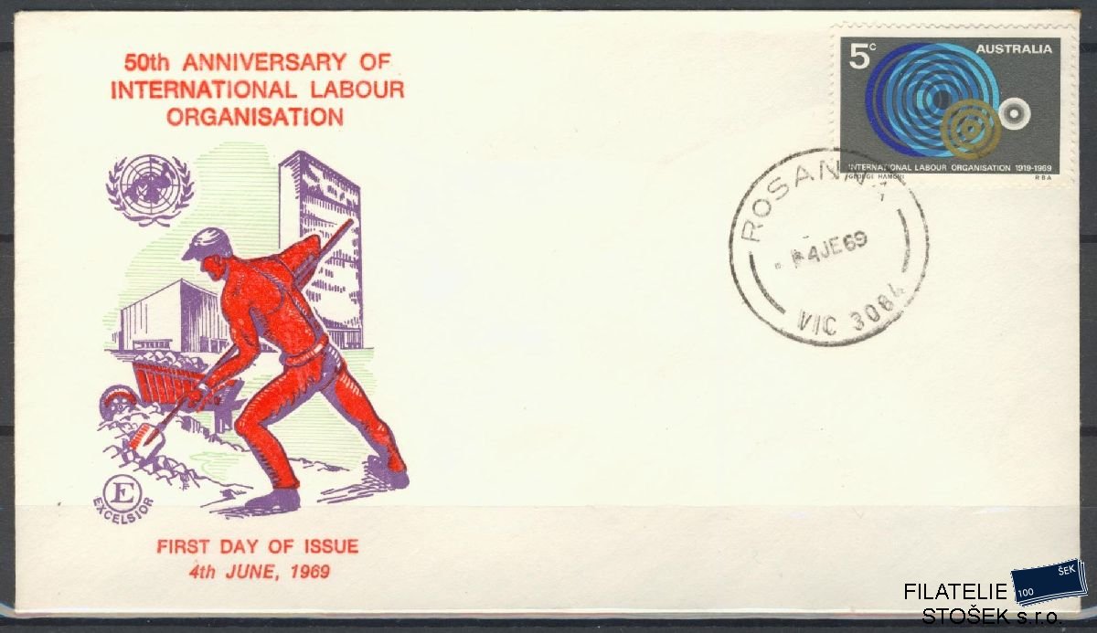 Austrálie známky FDC Mi 417