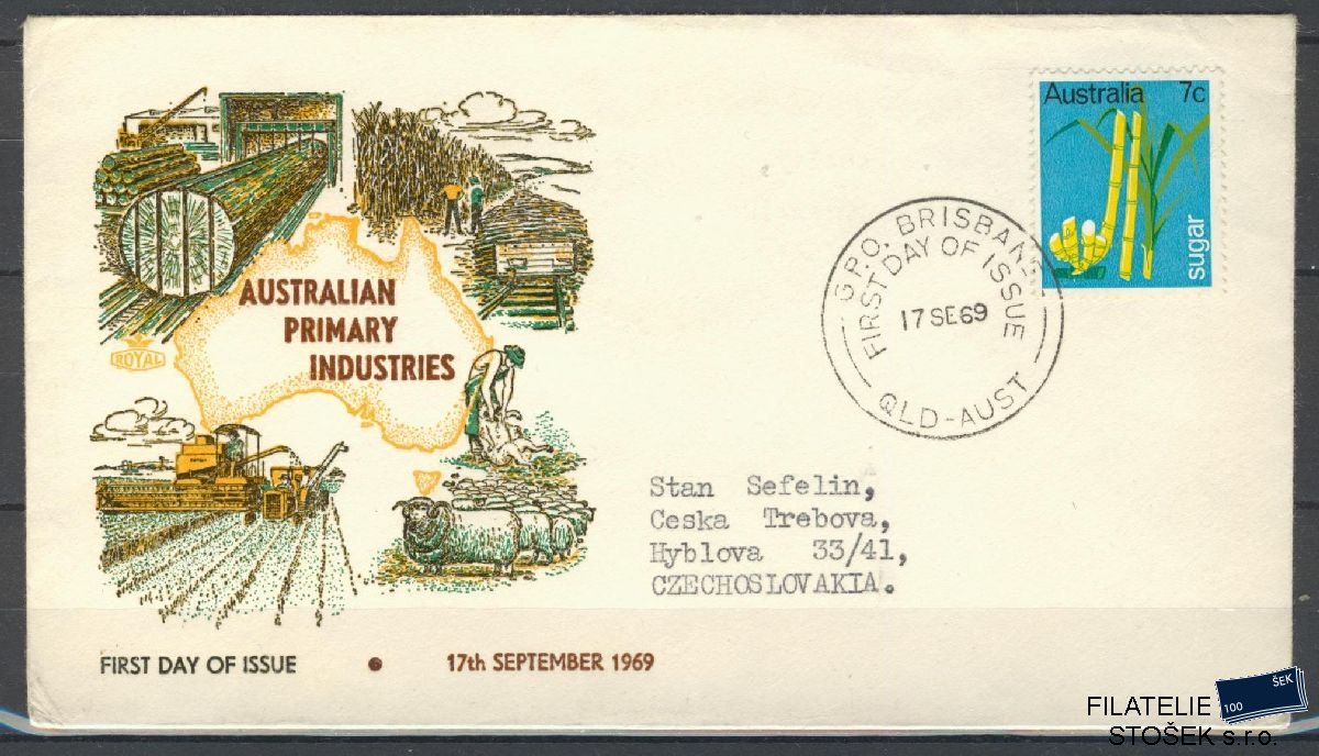 Austrálie známky FDC Mi 418